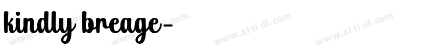 kindly breage字体转换